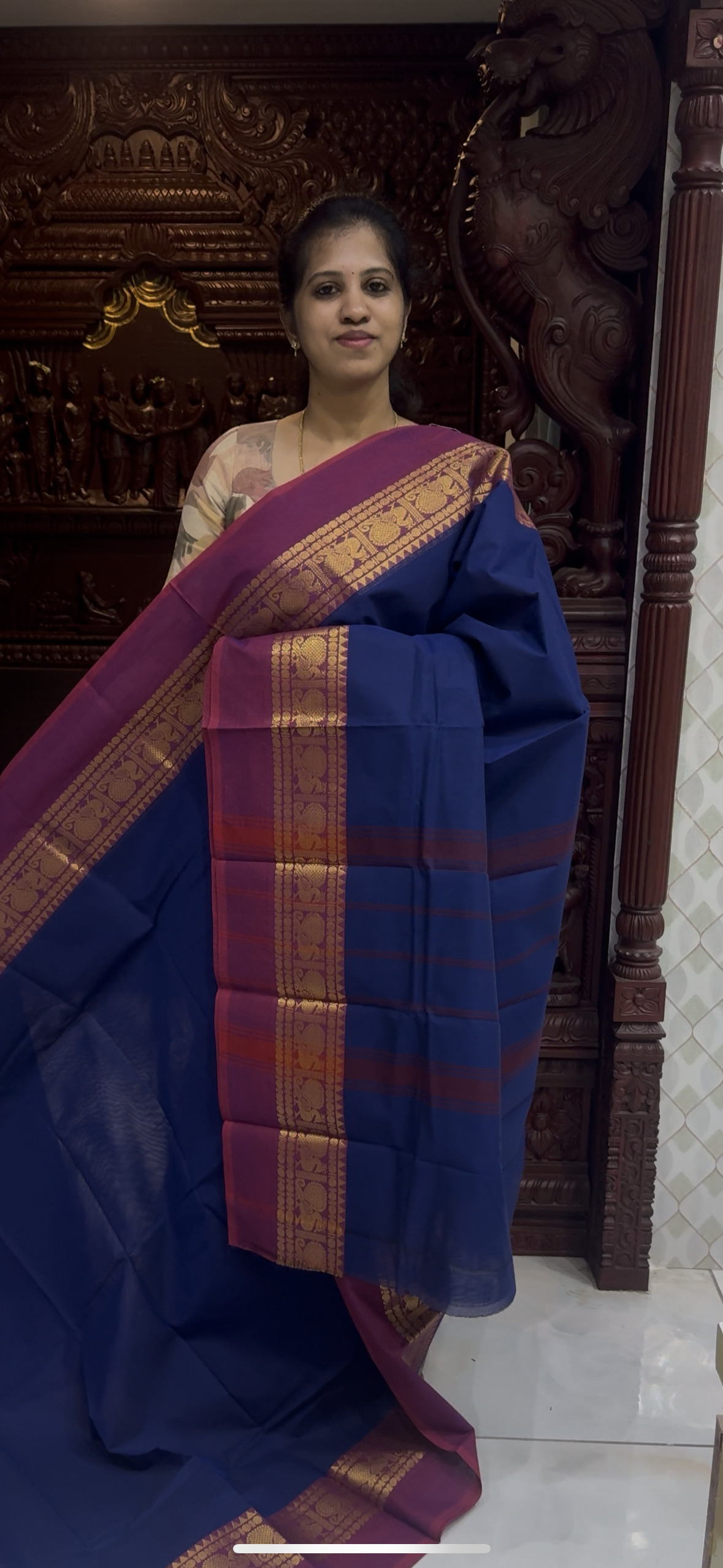 Handloom Kanchi Cotton Saree | DSAJ002