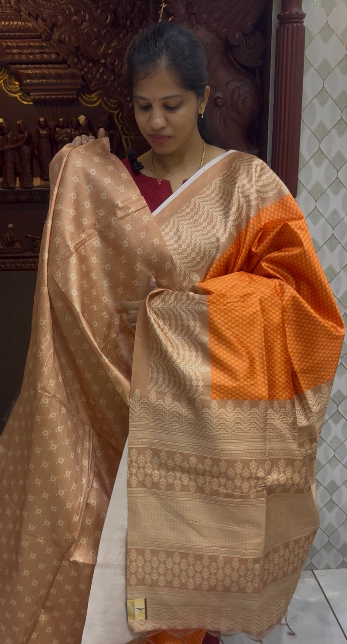 Digital Printed Semi Tussar Sarees | DSM121