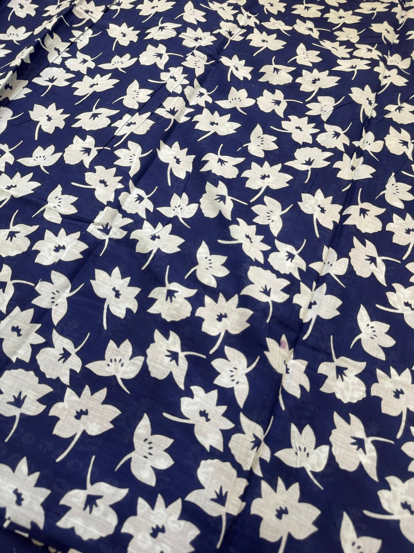Handblock Print MulMul Cotton Sarees | DSM098