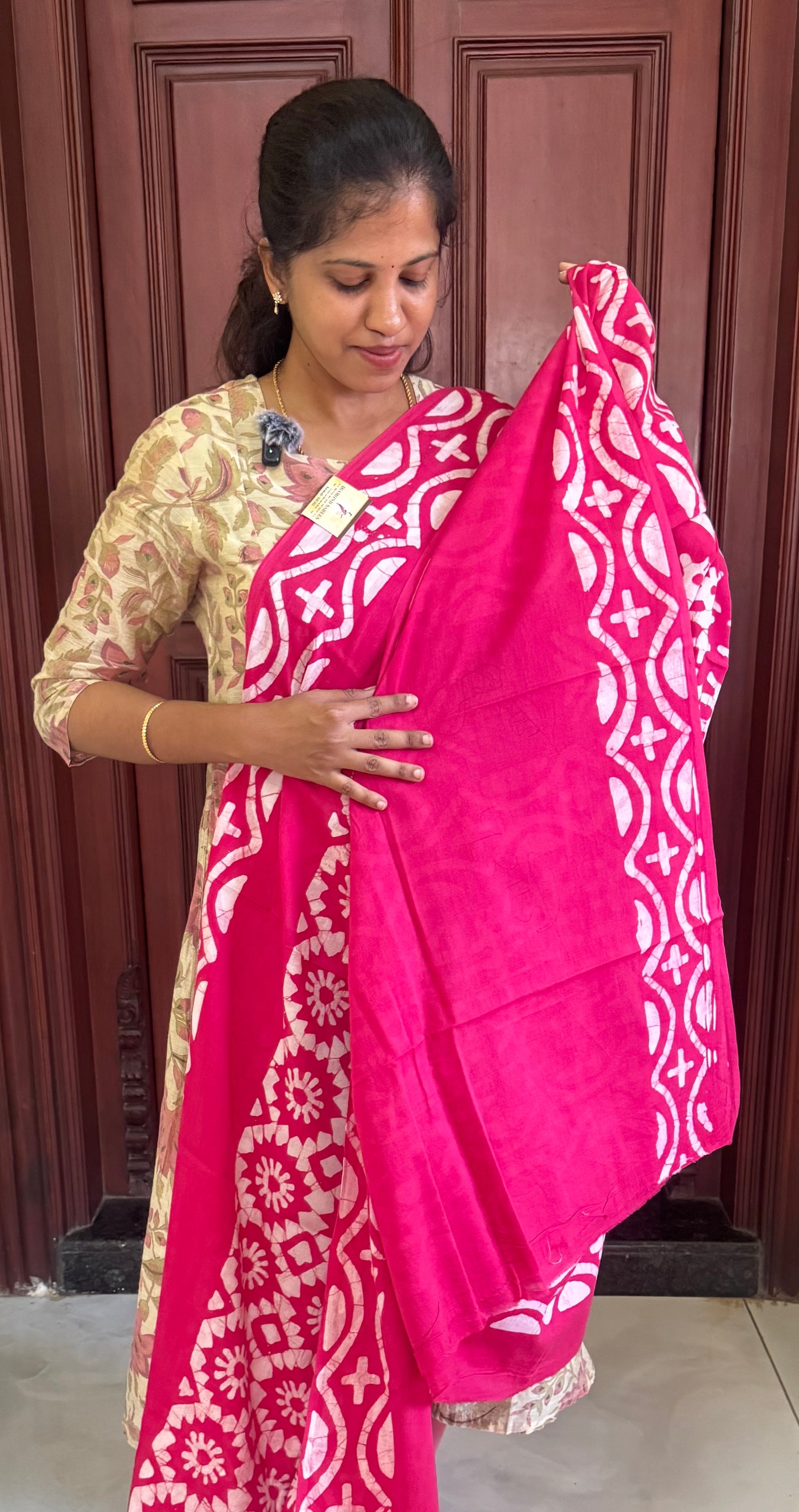 Handblock Print MulMul Cotton Sarees | DSAN002