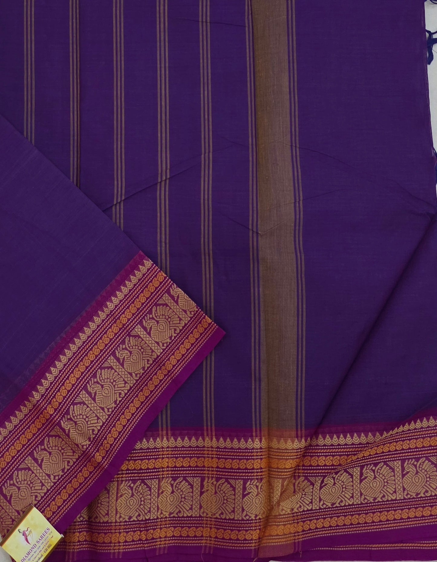 Handloom Kanchi Cotton Saree | DSAE006