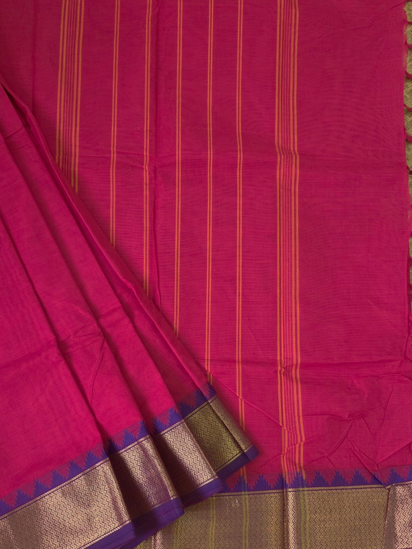 Handloom Kanchi Cotton Saree | DSAE002