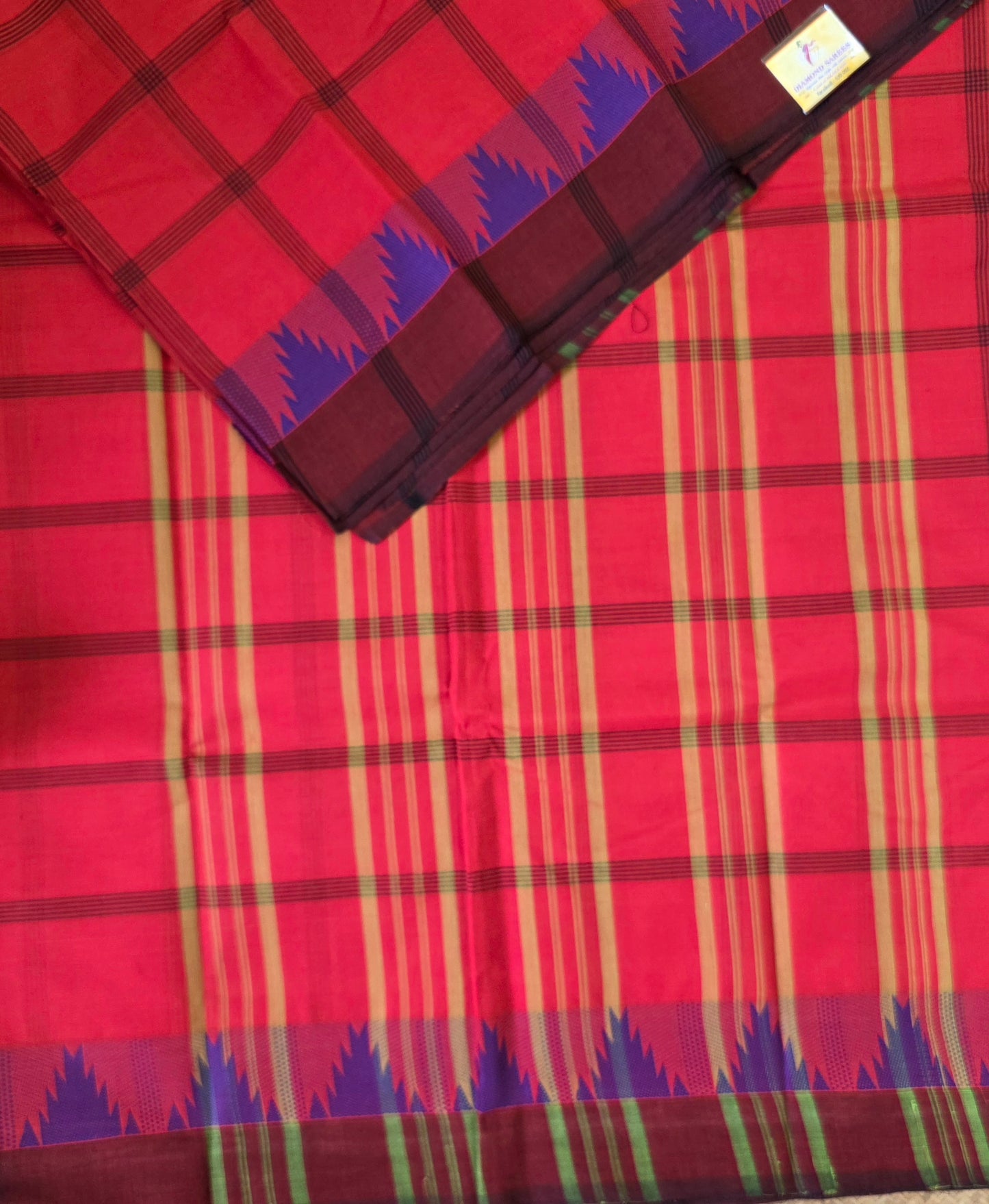 Handloom Chettinad Cotton Saree | DSAH001