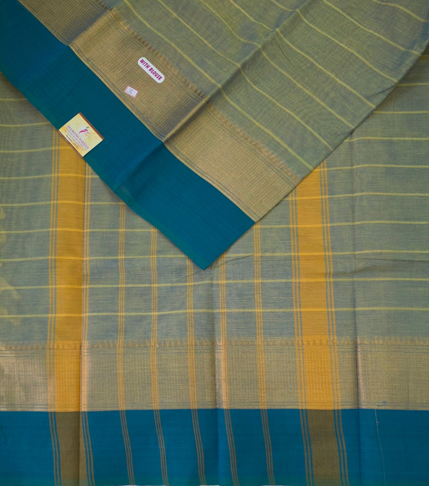 Handloom Kanchi Cotton Saree | DSAE002
