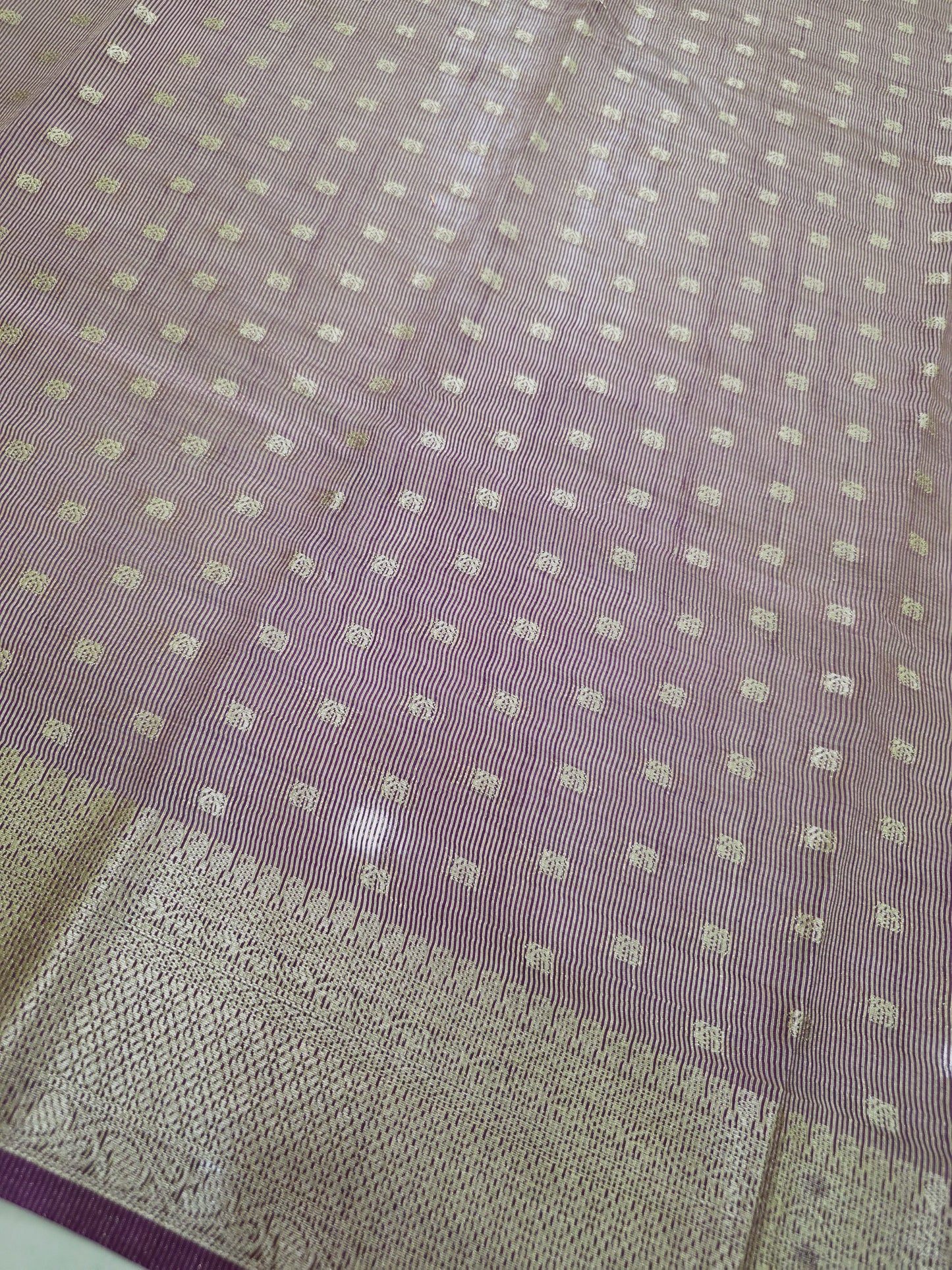Semi Tussar Saree With Butta | DSM107
