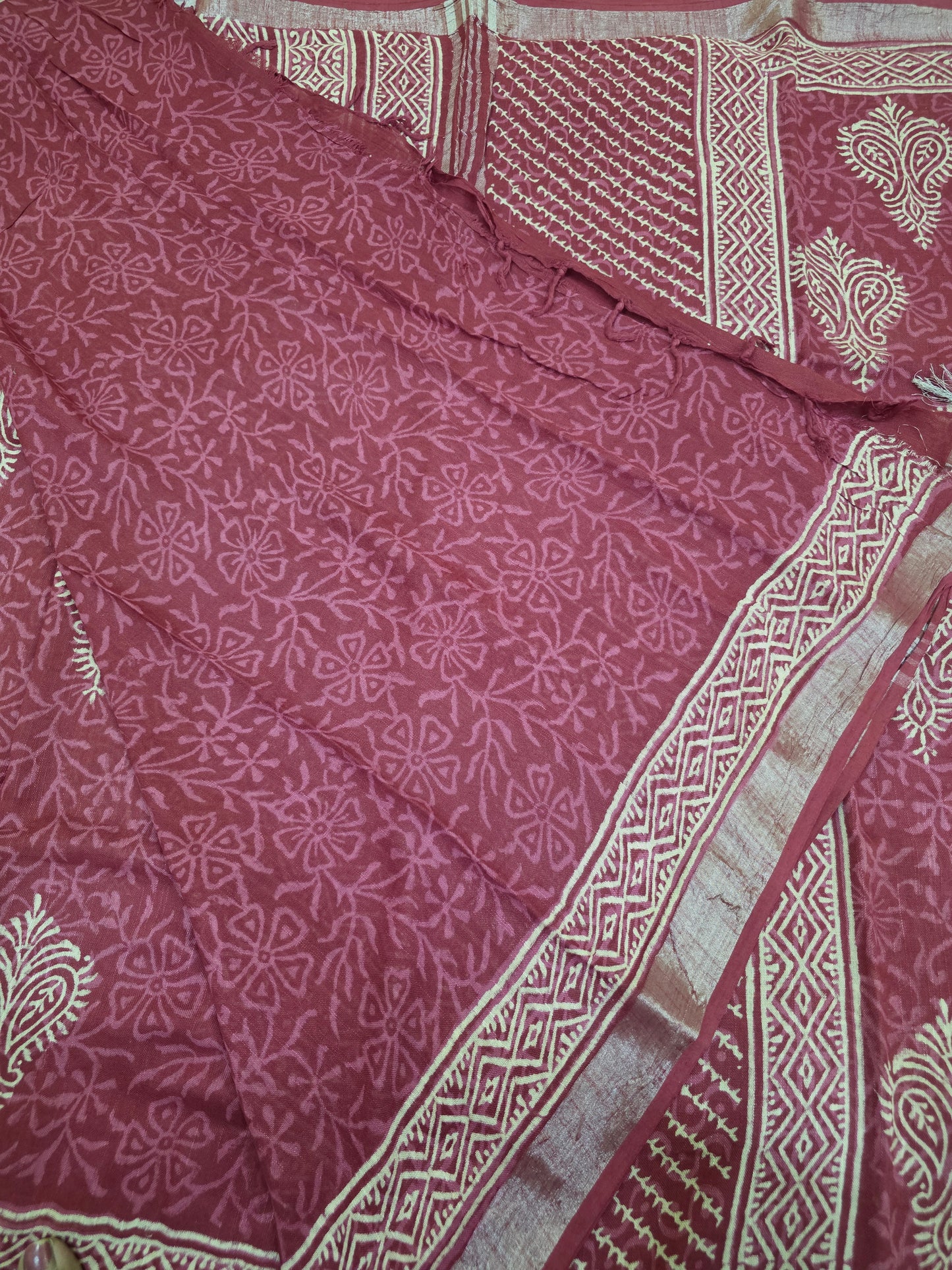 Pure Linen Cotton Sarees| DSAL002