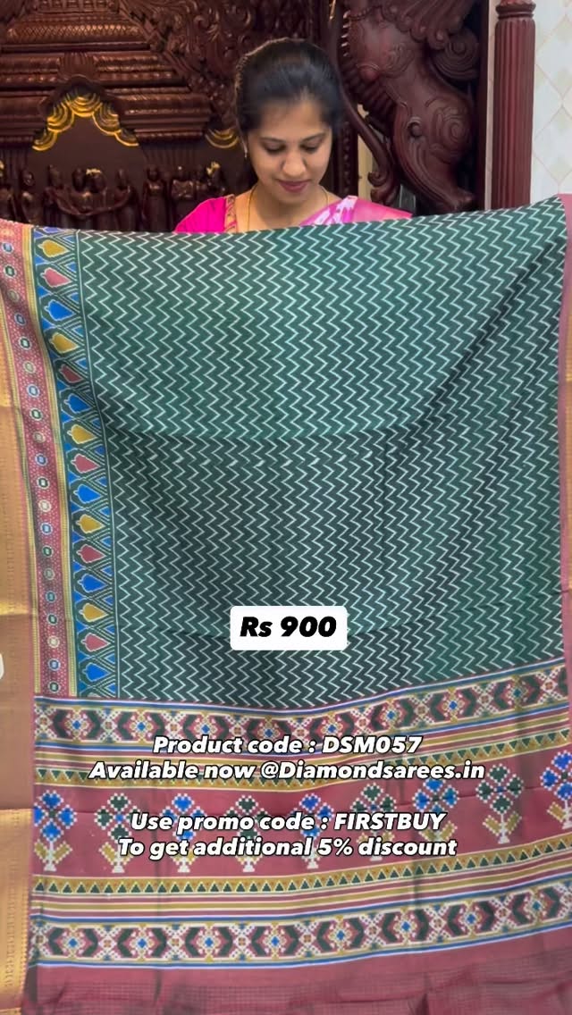 Semi Patola Silk Sarees

Now @ Rs 900