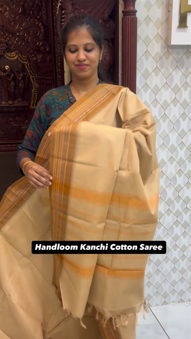 Handloom Kanchi Cotton Saree