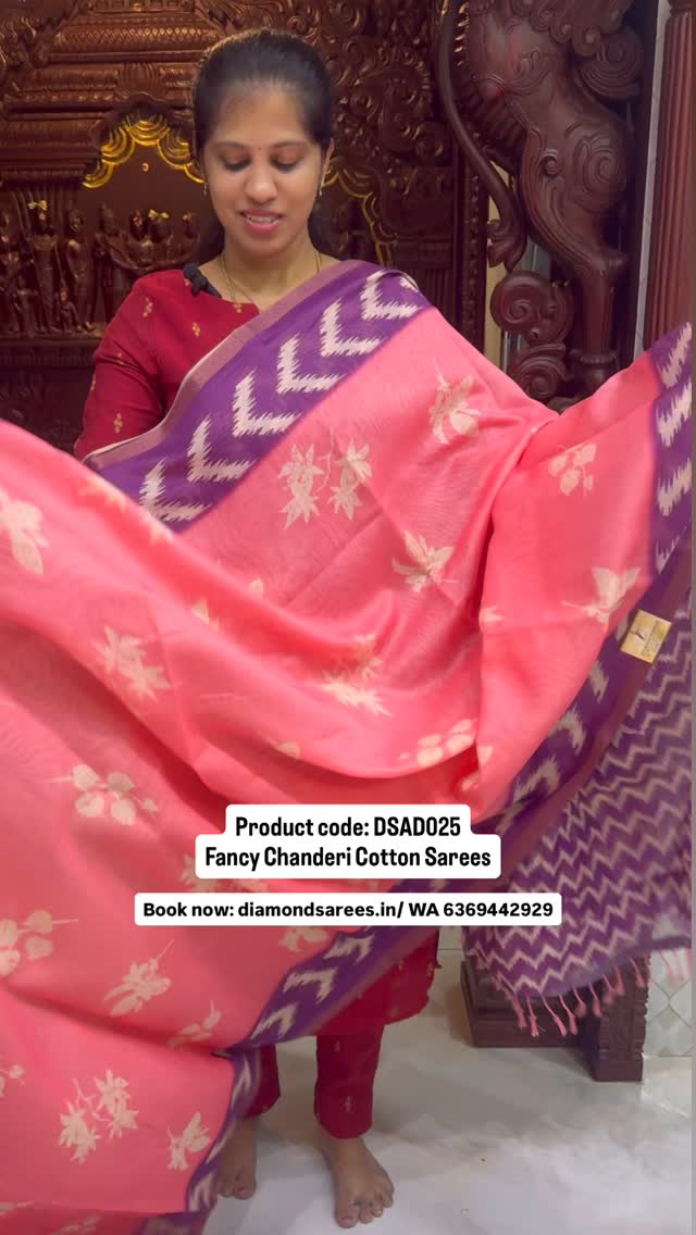 Fancy Chanderi Cotton Sarees✨

Product search code : DSAD025

Budget friendly ✅
Lightweight ✅
Easy m