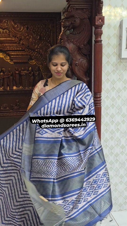 Semi Tussar Sarees 
WhatsApp @ 6369442929
