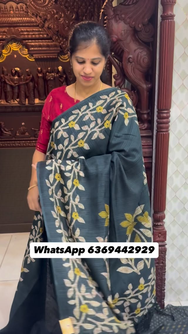 Budget friendly bamboo cotton saree

Bottle green colour💚

Bookings available in WhatsApp 636944292