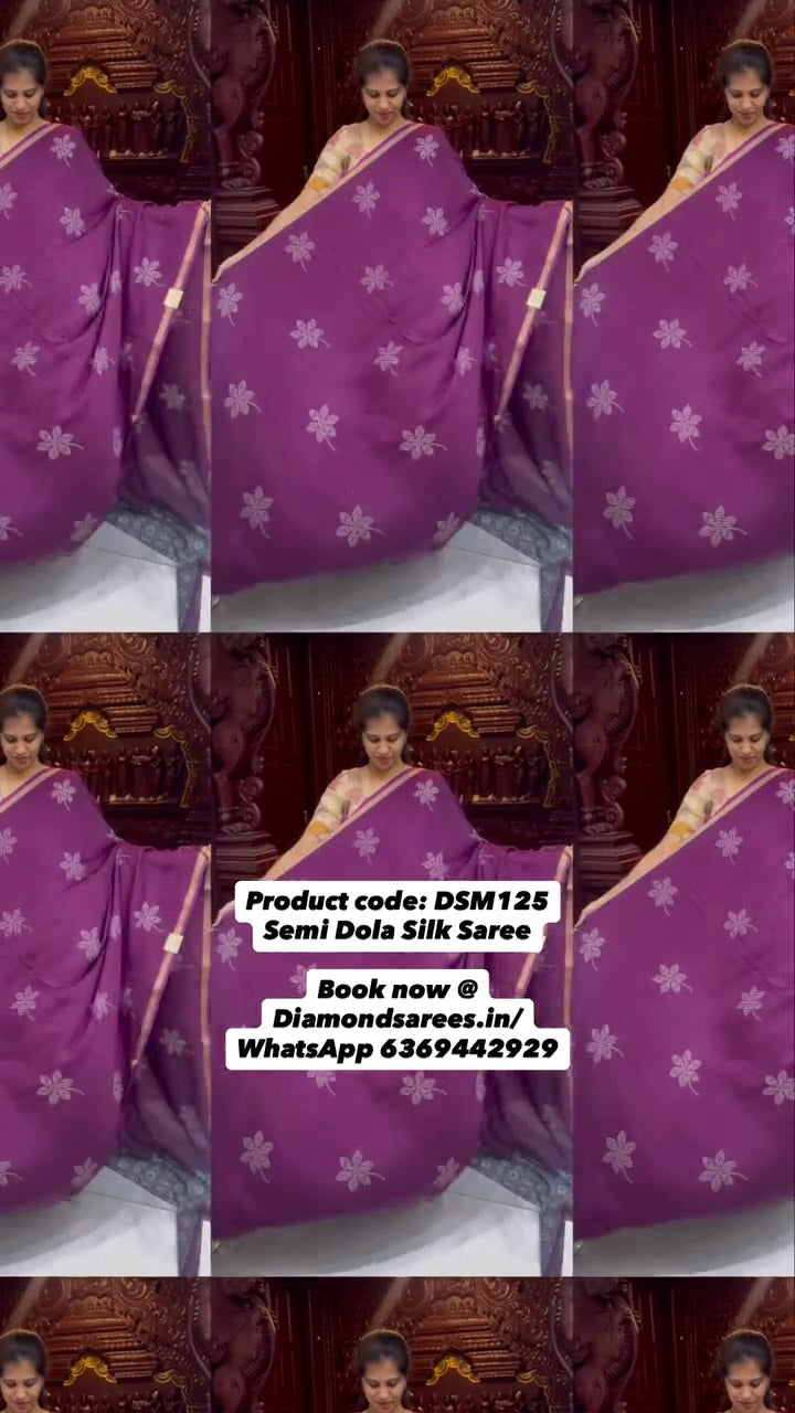Printed Semi Dola Silk Saree with Ajrak pallu and blouse

Simple casual / Work wear sarees💥

Produc
