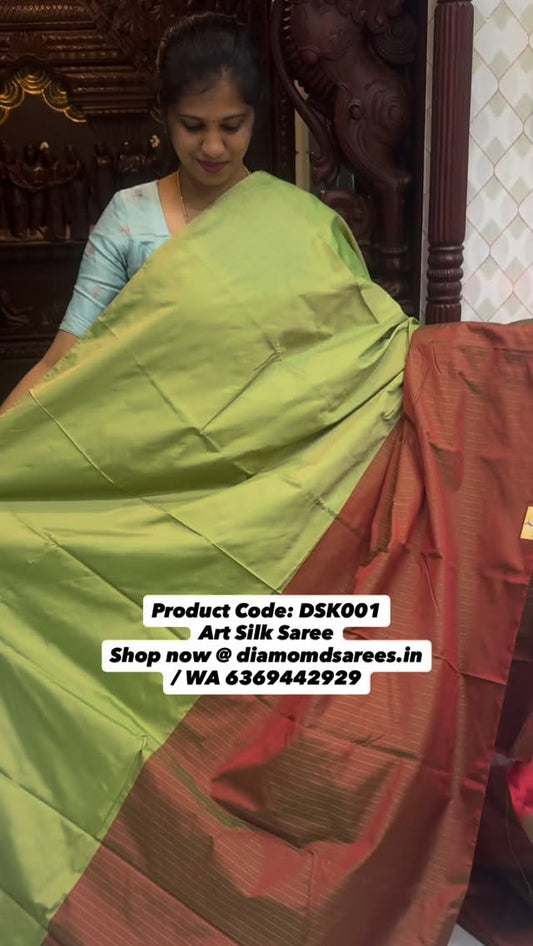Product Code: DSK001
Art Silk Saree
Shop now @ diamomdsarees.in
/ WA 6369442929