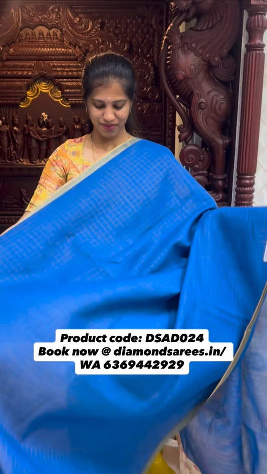Very lightweight and easy to drape collection✨

Fancy cotton saree with checks body paired with pen