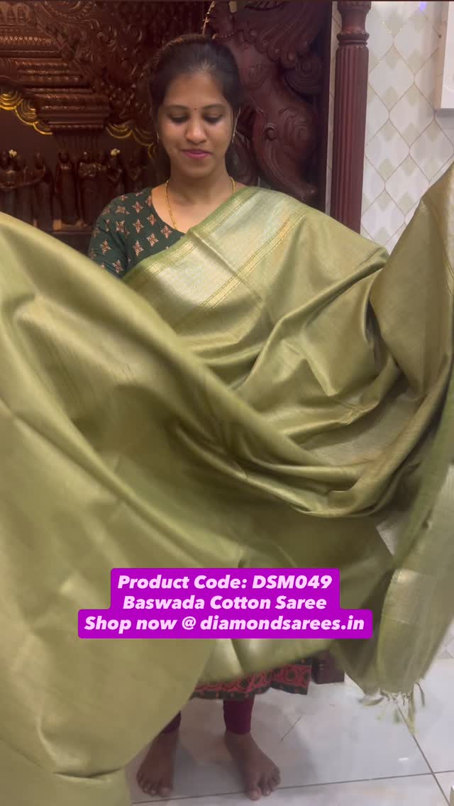 Simple yet classy baswada cotton saree✨

Very comfortable fabric☘️

Search code: DSM049

Bookings av