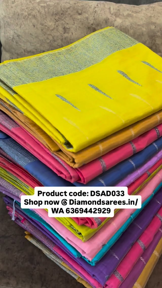 Lovely 12-15 colours available in our best selling Dupion Tussar Silk Sarees✨

To shop in Website:
