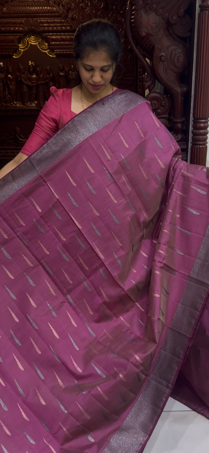 Dupion Tussar Saree 1810 | DSAD033