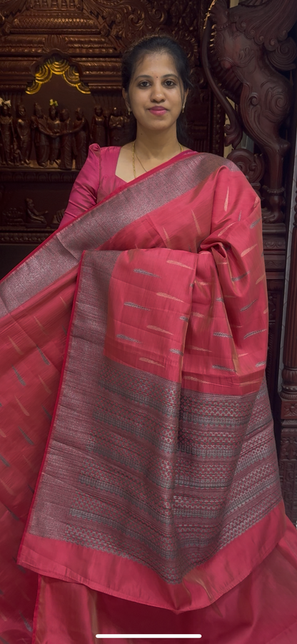 Dupion Tussar Saree 1810 | DSAD033