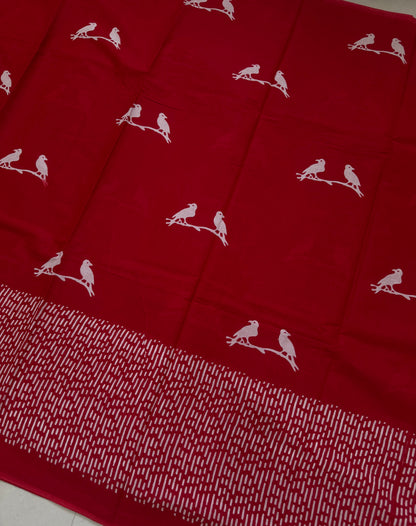 Handblock Print MulMul Cotton Sarees | DSAN001