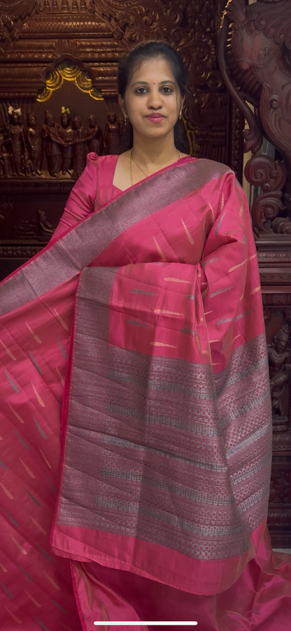 Dupion Tussar Saree 1810 | DSAD033