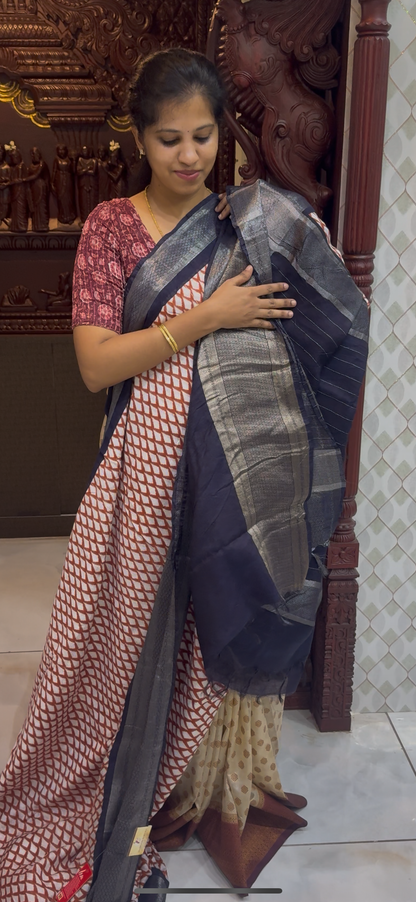 Premium Moonga Silk Sarees | DSM044
