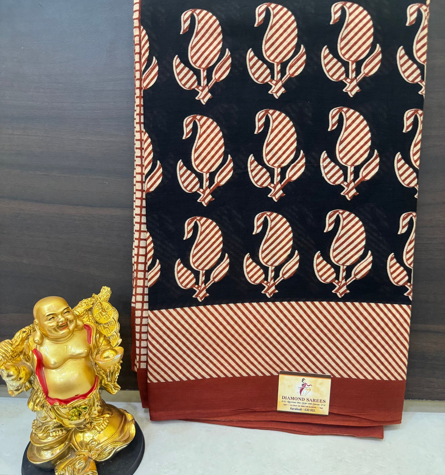 Handblock Print MulMul Cotton Sarees | DSAN001