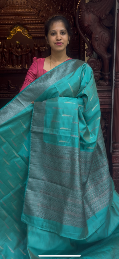 Dupion Tussar Saree 1810 | DSAD033