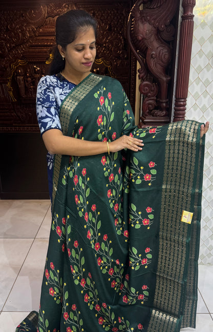 Semi Dola Silk Sarees with Sequins Border | DSM023