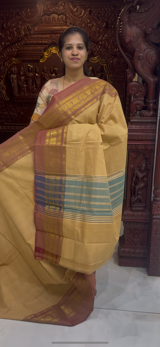Handloom Kanchi Cotton Saree | DSAJ002