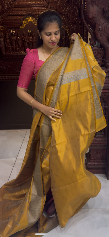 Dupion Tussar Saree 1810 | DSAD033
