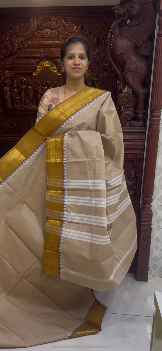 Handloom Kanchi Cotton Saree | DSAJ002