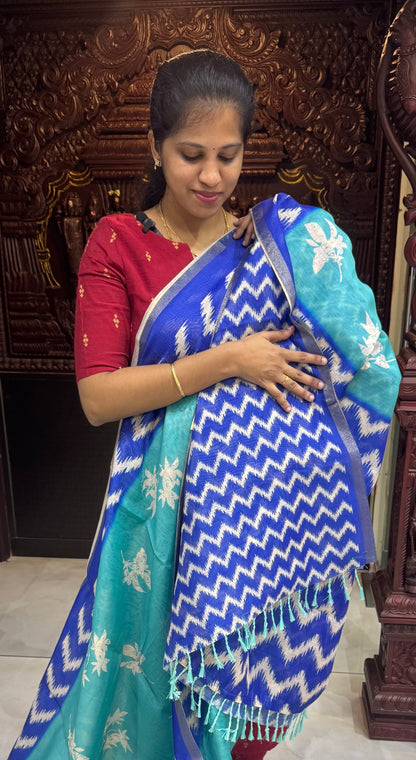 Fancy Chanderi Cotton Sarees | DSAD025