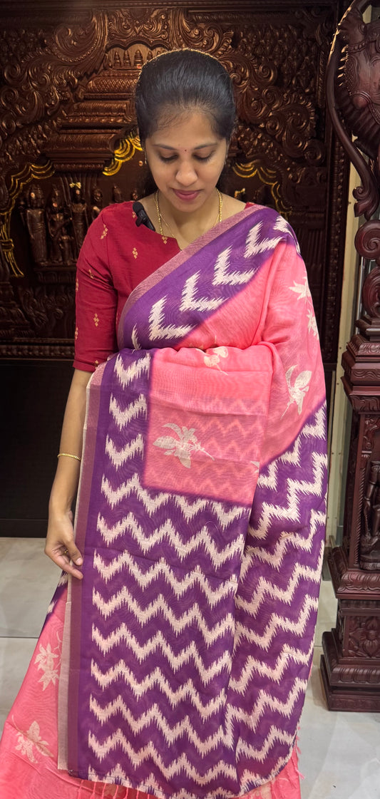 Fancy Chanderi Cotton Sarees | DSAD025