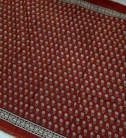 Handblock Print MulMul Cotton Sarees | DSAN001