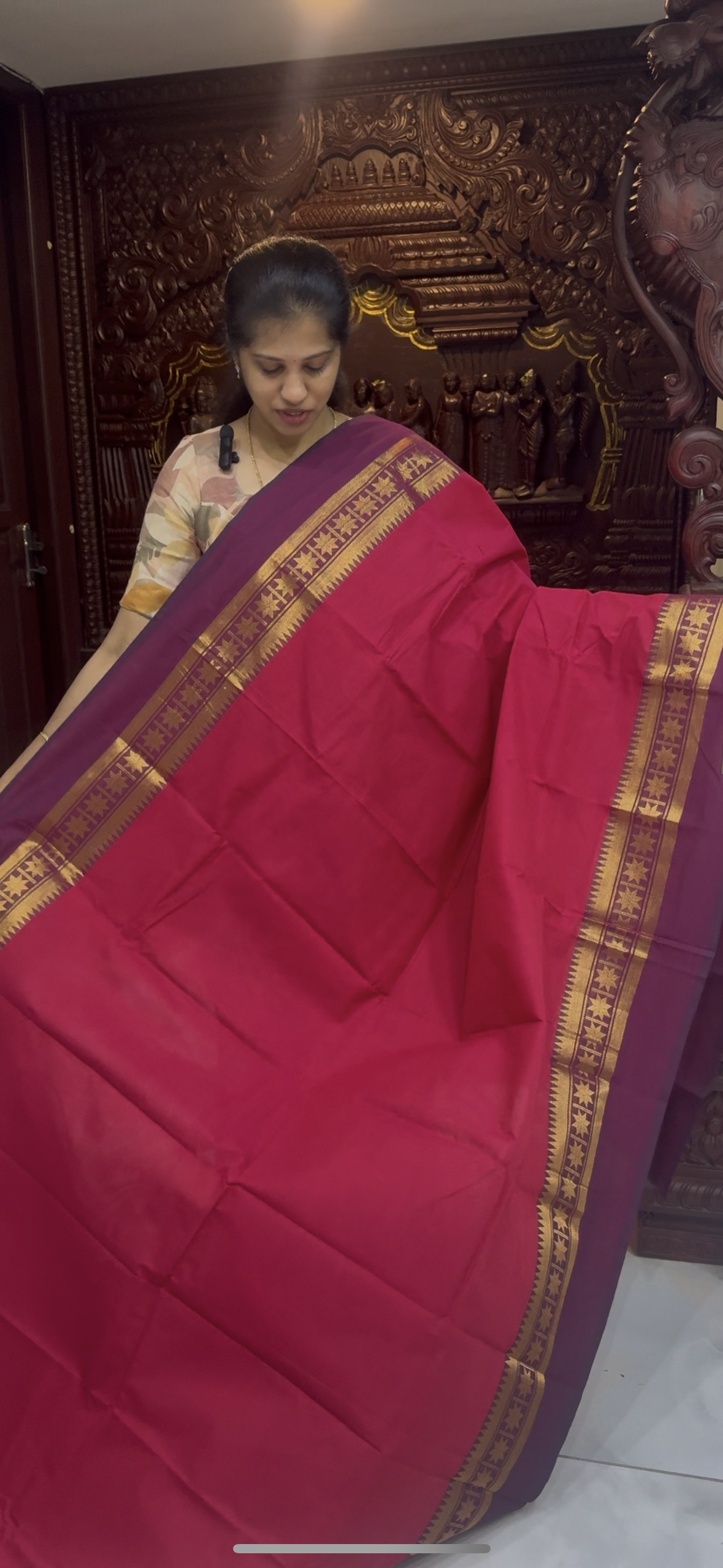 Handloom Kanchi Cotton Saree | DSAJ002