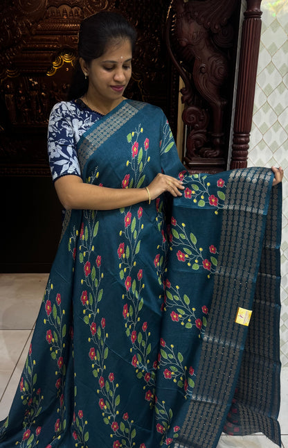 Semi Dola Silk Sarees with Sequins Border | DSM023
