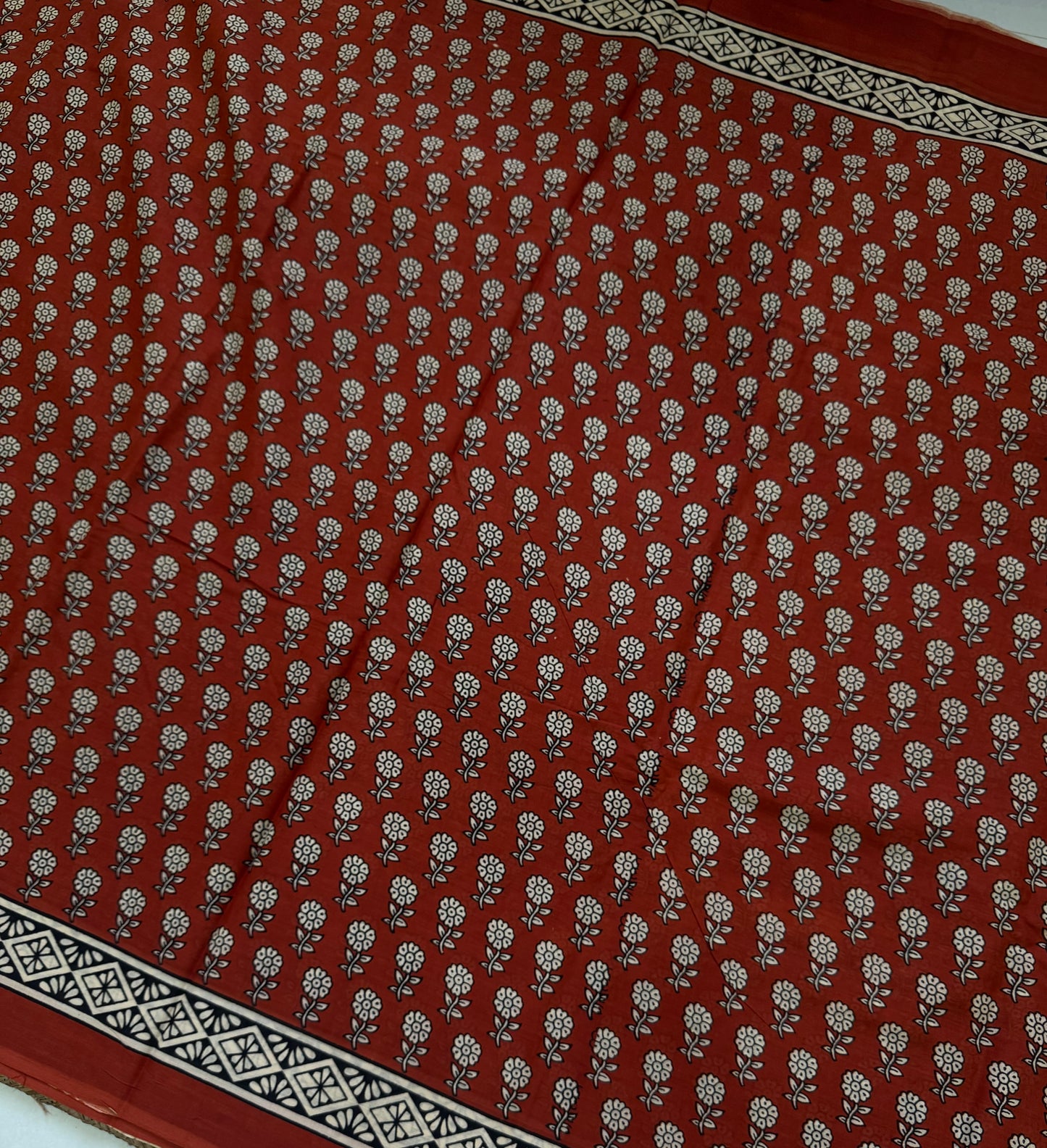 Handblock Print MulMul Cotton Sarees | DSAN001