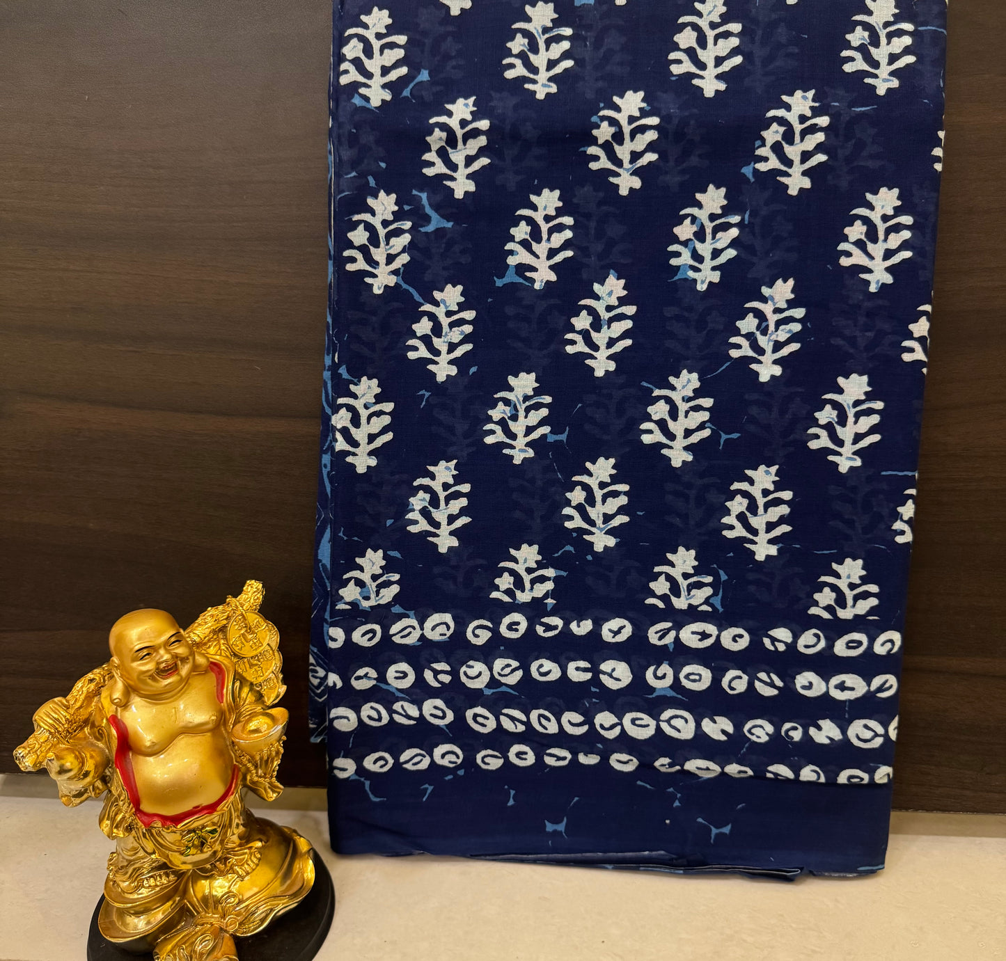 Handblock Print MulMul Cotton Sarees | DSM098
