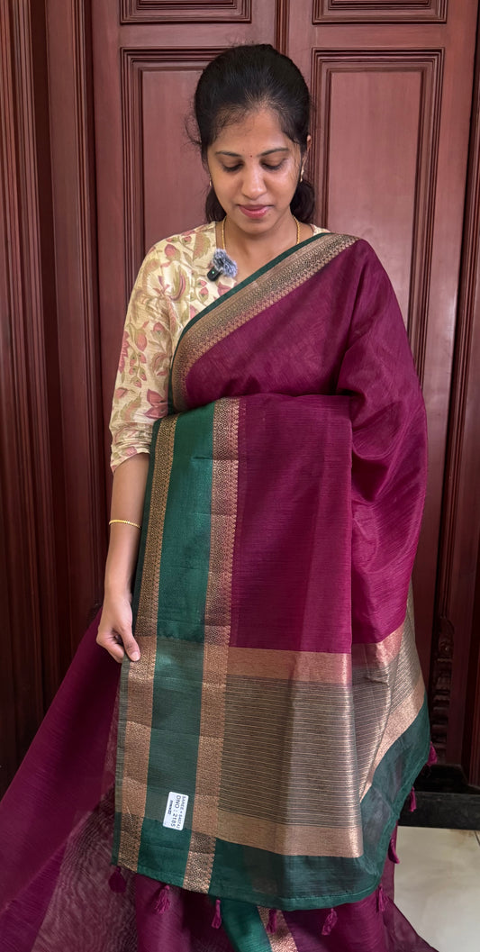 Bamboo Silk Saree 2185 | DSAD044