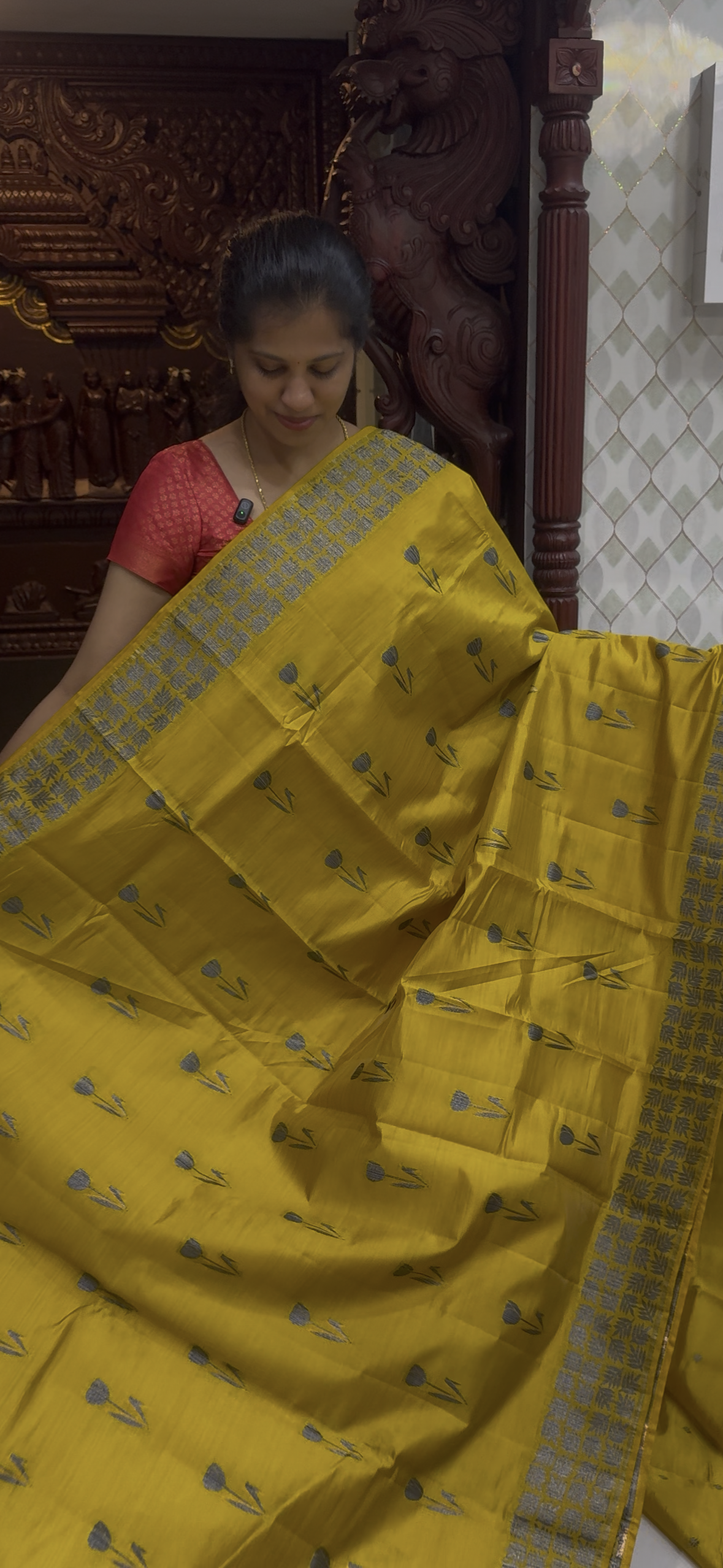 Dupion Tussar Saree 1810 | DSAD033