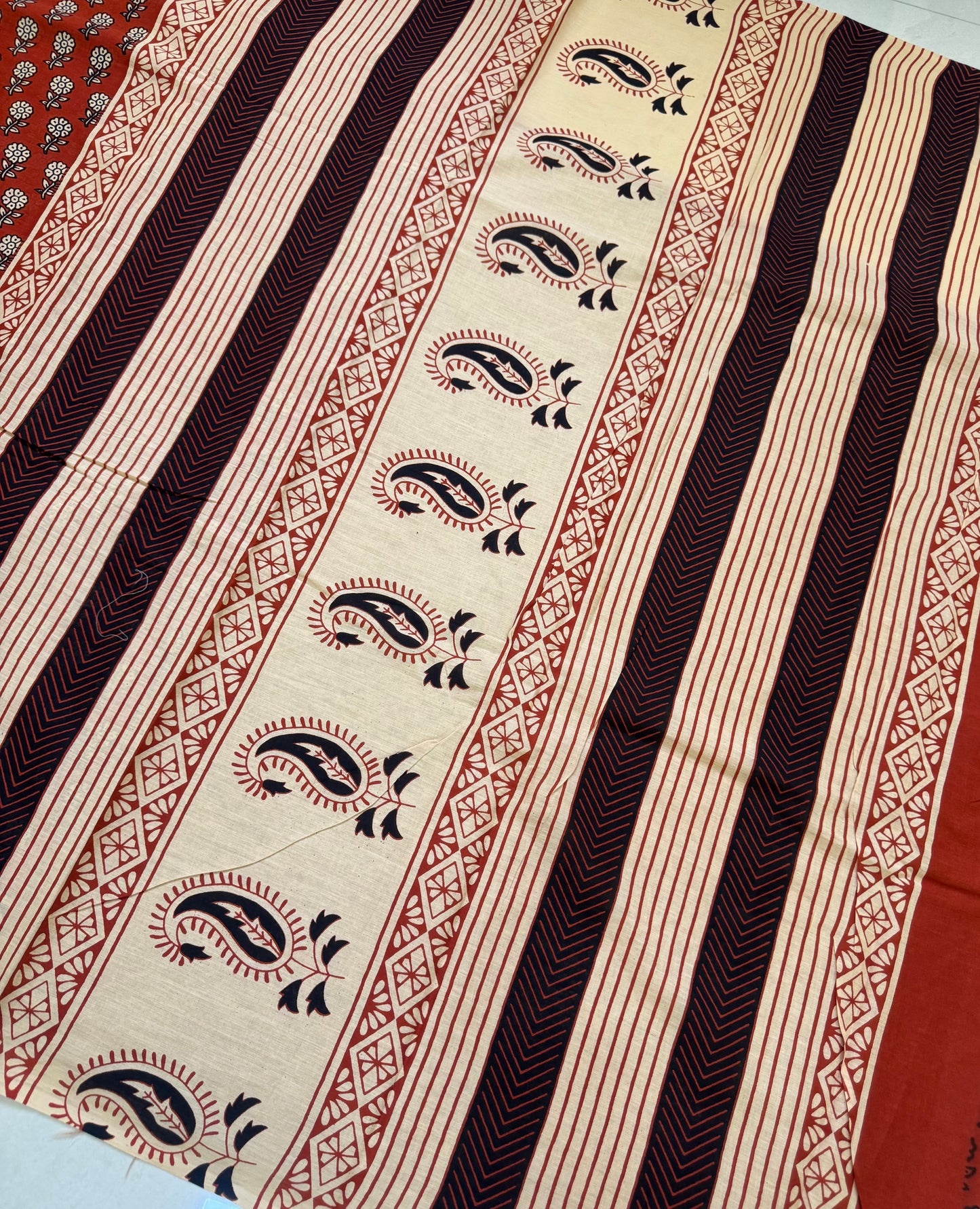Handblock Print MulMul Cotton Sarees | DSAN001