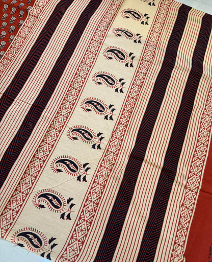Handblock Print MulMul Cotton Sarees | DSAN001