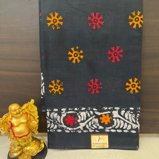 Handblock Print MulMul Cotton Sarees | DSAN001