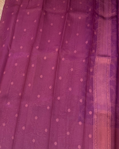 3d Banaras Organza Silk Sarees | DSM001