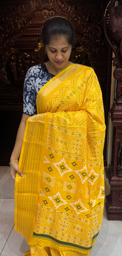 Semi Dola Silk Sarees with Sequins Border | DSM023