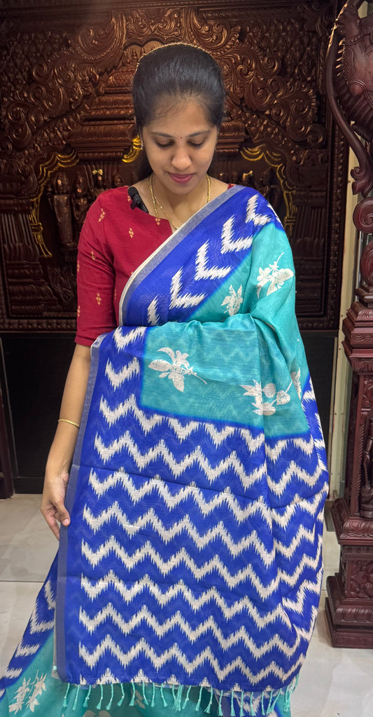Fancy Chanderi Cotton Sarees | DSAD025