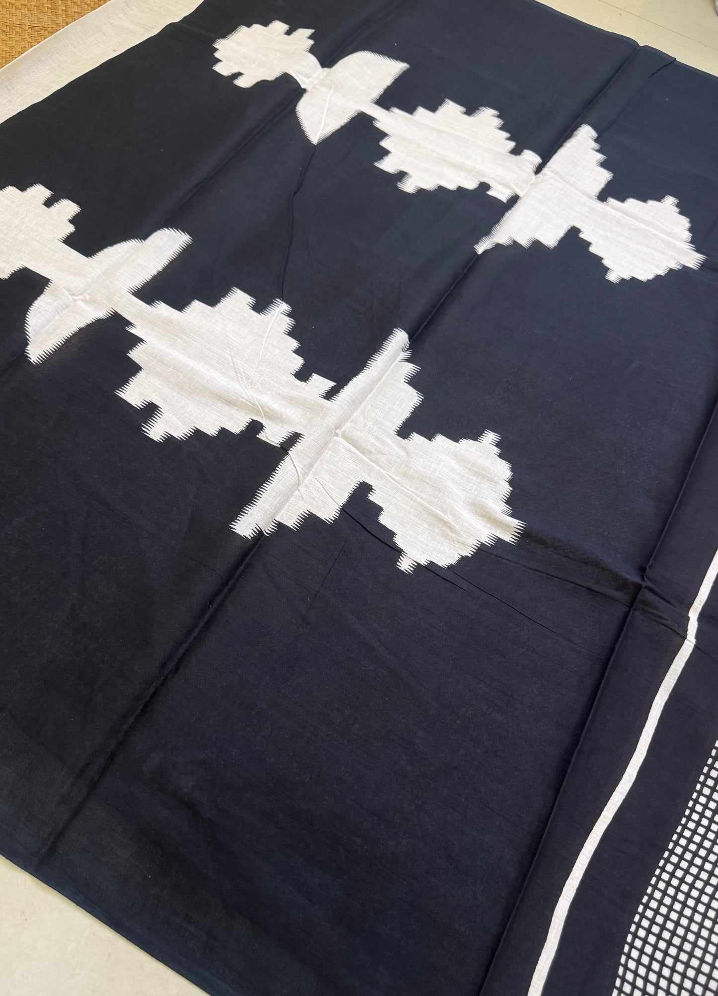 Handblock Print MulMul Cotton Sarees | DSAN001