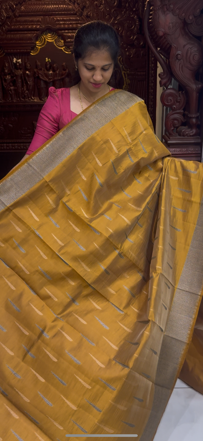 Dupion Tussar Saree 1810 | DSAD033