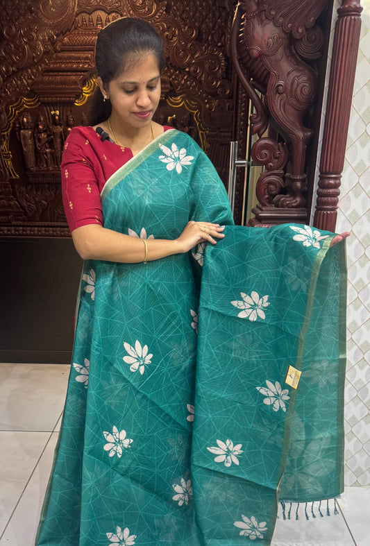 Fancy Chanderi Cotton Sarees | DSAD025