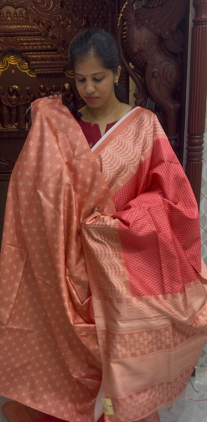 Digital Printed Semi Tussar Sarees | DSM121